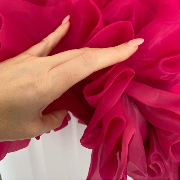 OOAK Strapless Fuchsia Dress - Picture 7 of 8